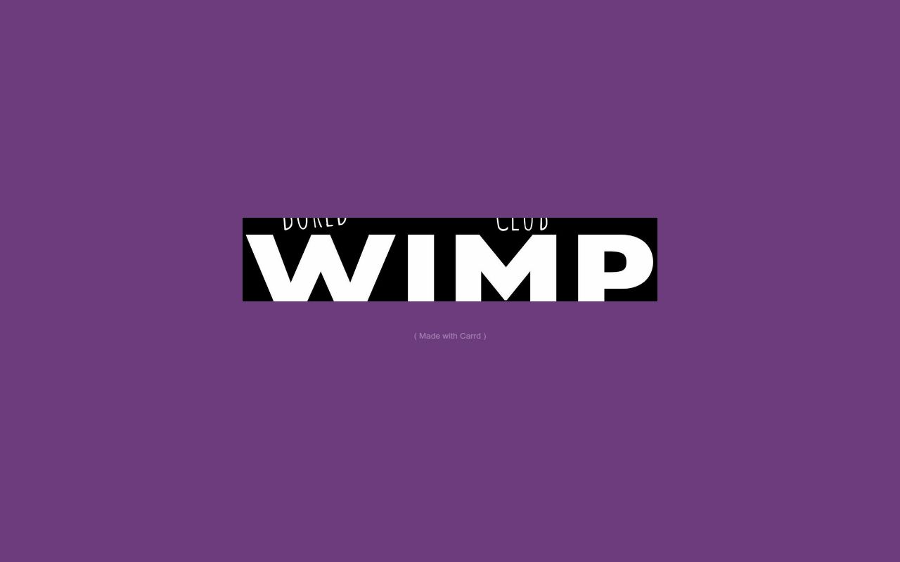 Carrd profile picture for @wimps